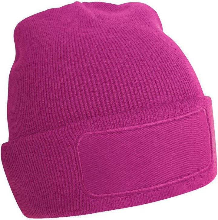 B 445 | Patch Beanie (fuchsia)
