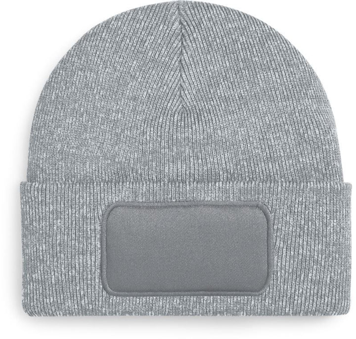 B 445 | Patch Beanie (heather grey)