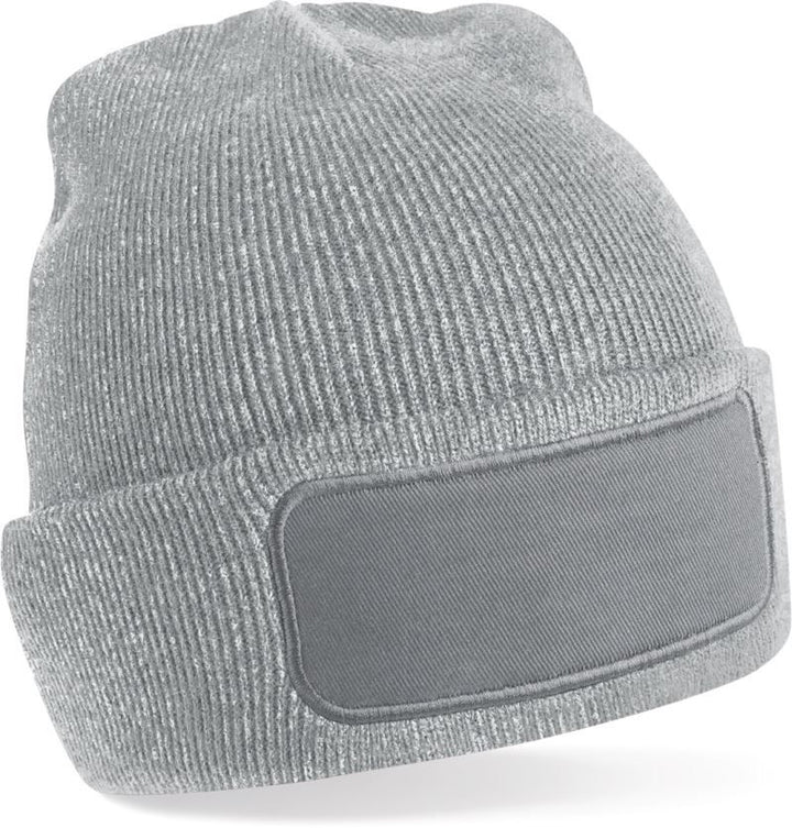 B 445 | Patch Beanie (heather grey)