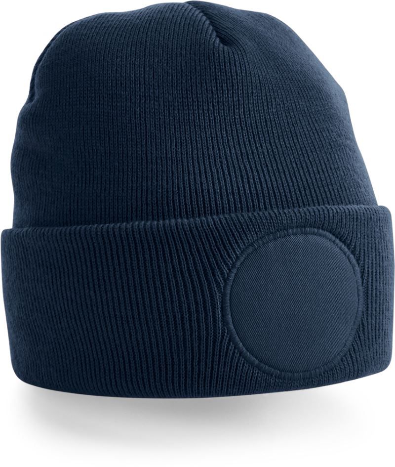 B 446 | Circular Patch Beanie (french navy)