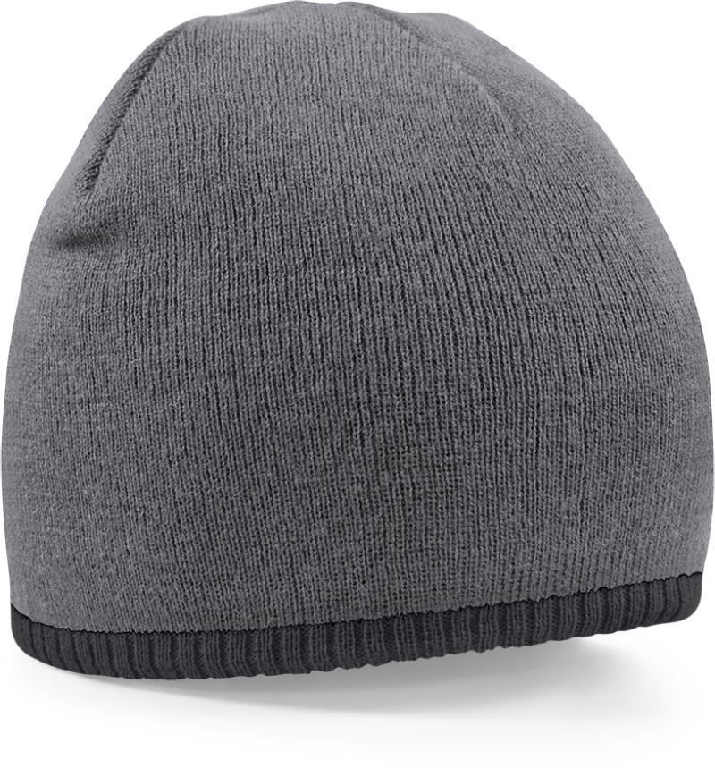 B 44C | 2-farbige Strickmütze (black)