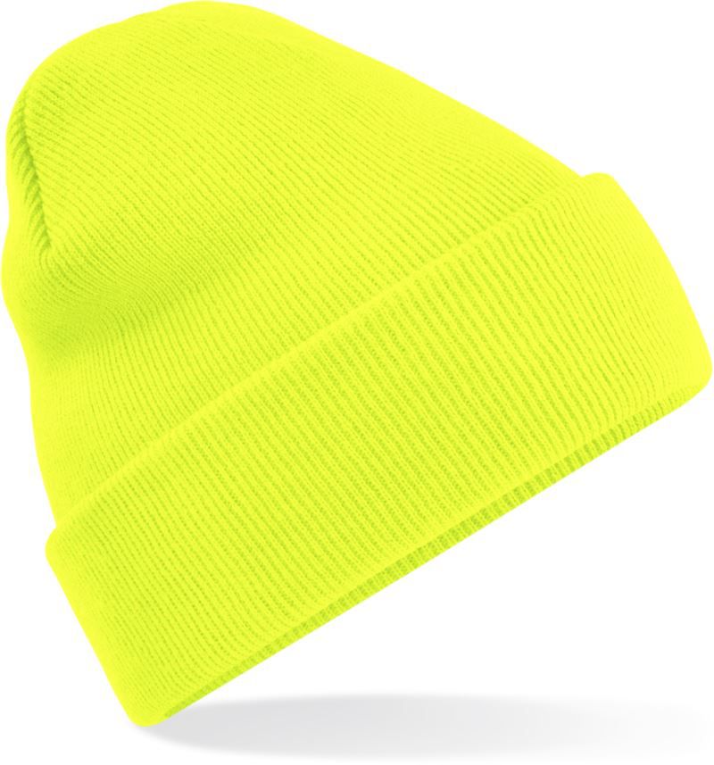 B 45B | Kinder Strickmütze "Original" (fluorescent yellow)