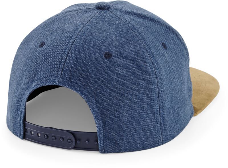 Kappe Suede Peak Snapback (denim blue)