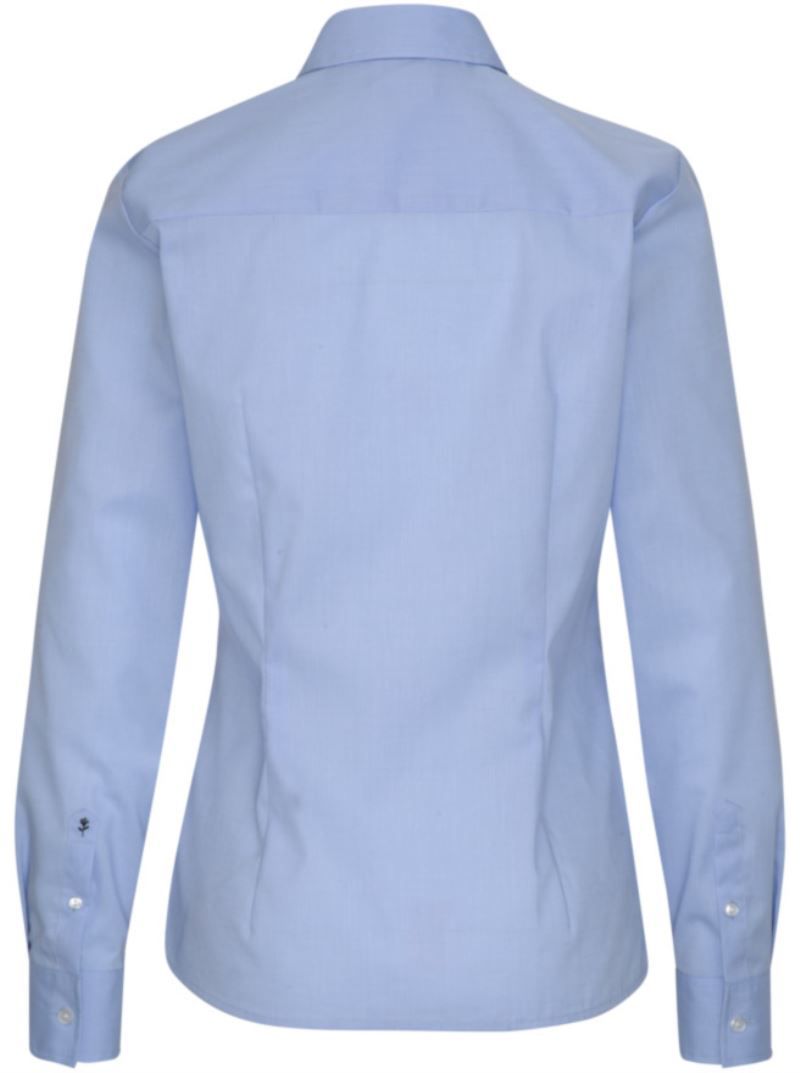Blouse Regular LSL | Popeline Bluse langarm (light blue)
