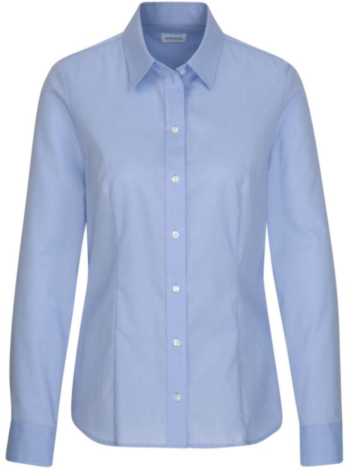 Blouse Regular LSL | Popeline Bluse langarm (light blue)