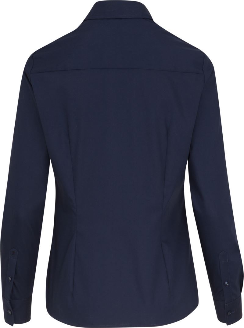 Blouse Regular LSL | Popeline Bluse langarm (navy)