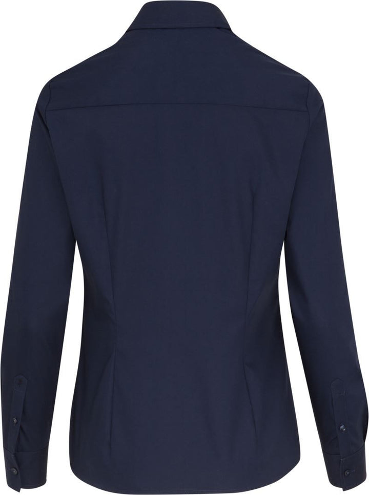 Blouse Regular LSL | Popeline Bluse langarm (navy)