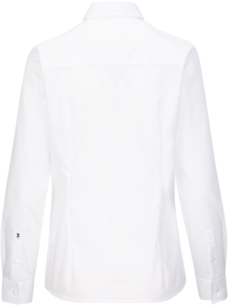 Blouse Regular LSL | Popeline Bluse langarm (white)