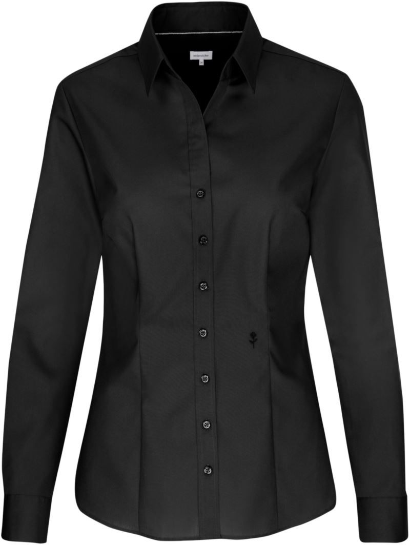 Blouse Slim LSL | Bluse langarm (black)