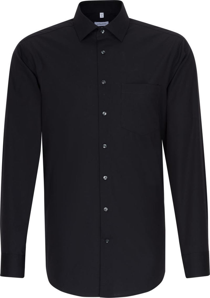 Shirt Regular LSL | Hemd langarm (black)
