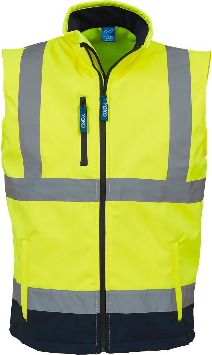HV 006 | Hi-Vis Softshell Gilet (navy)