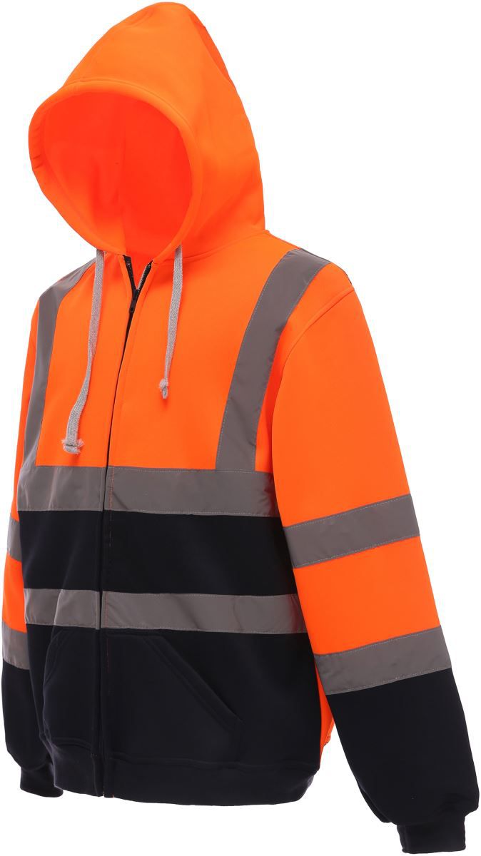 HVK 07 | Hi-Vis Kapuzen Sweatjacke (navy)