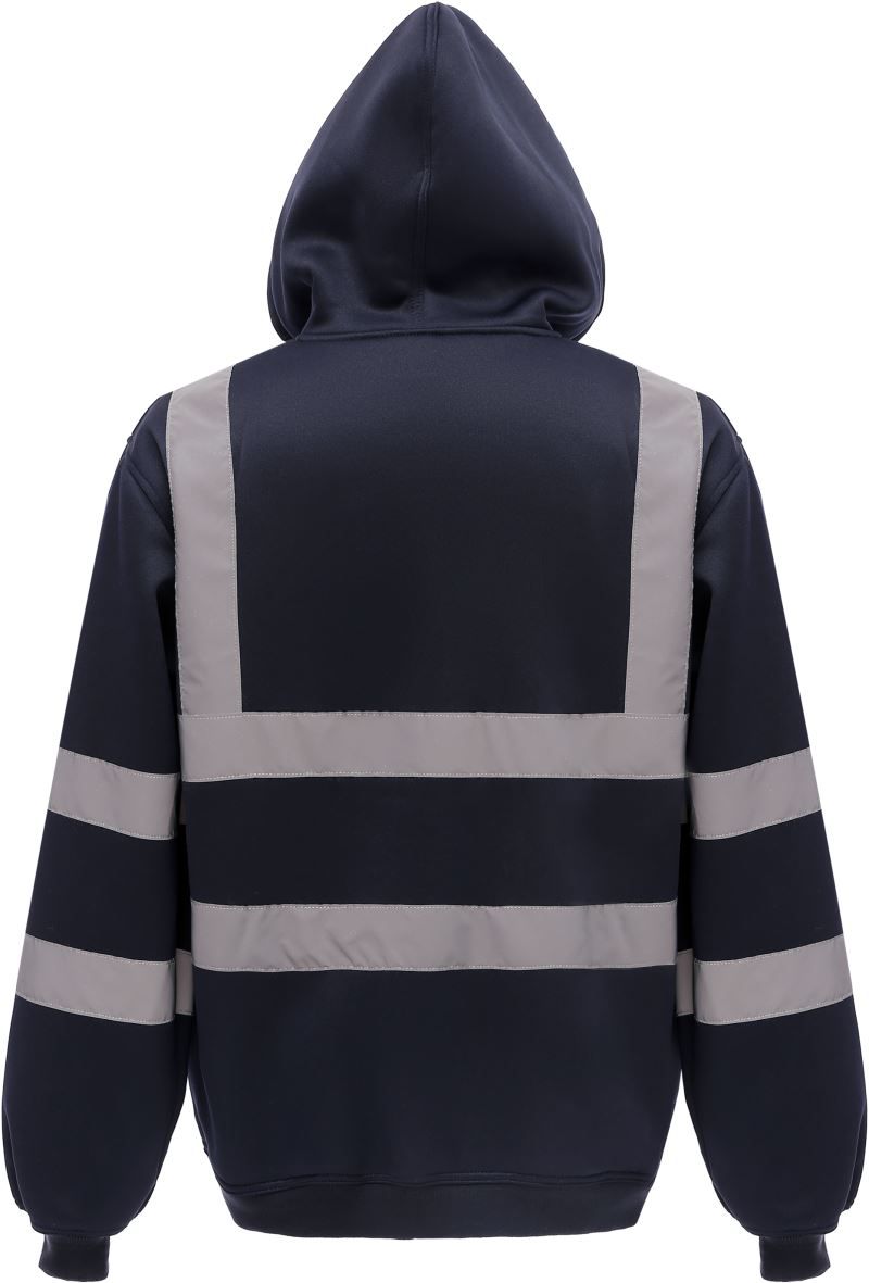 HVK 07 | Hi-Vis Kapuzen Sweatjacke (navy)