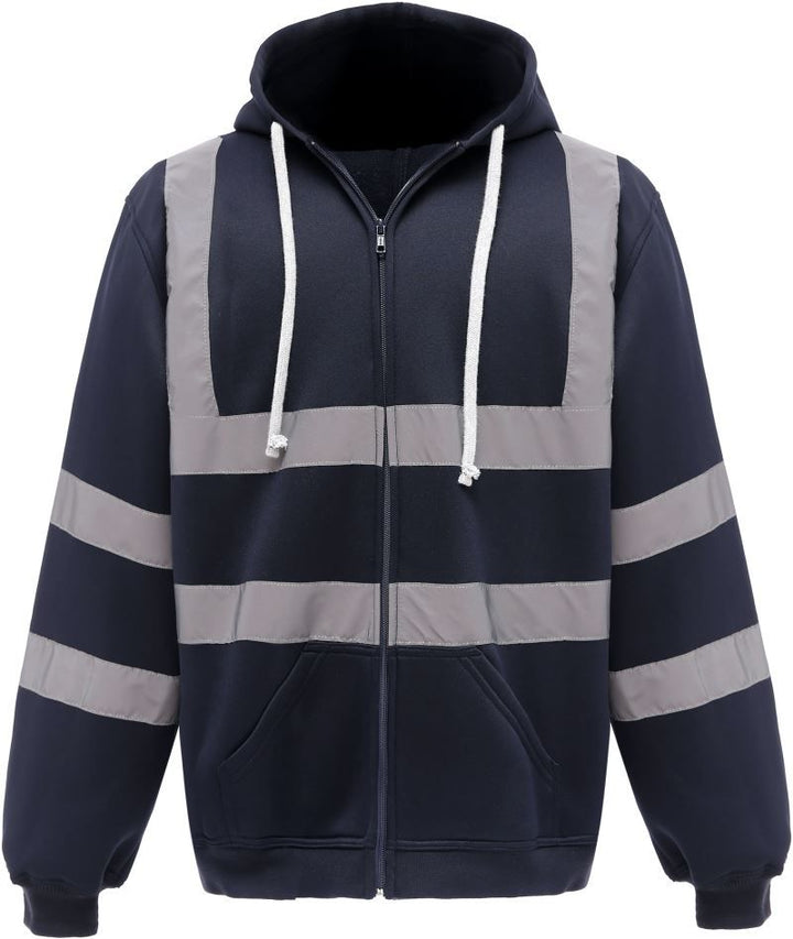 HVK 07 | Hi-Vis Kapuzen Sweatjacke (navy)