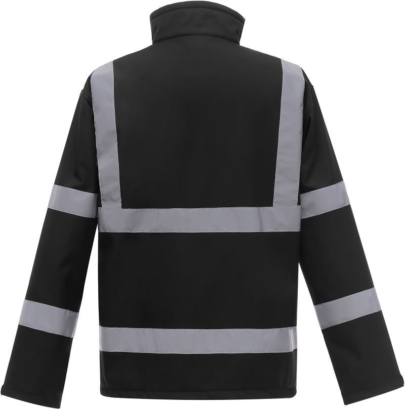 HVK 09 | Hi-Vis Softshell Jacke (black)