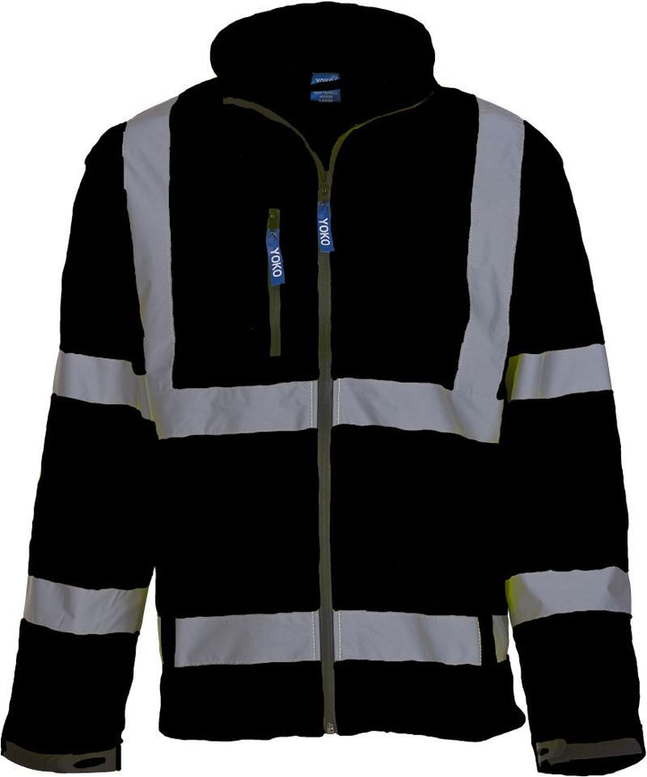 HVK 09 | Hi-Vis Softshell Jacke (black)