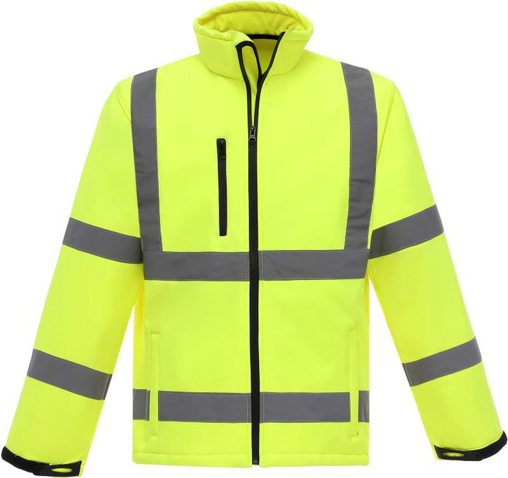 HVK 09 | Hi-Vis Softshell Jacke (hi vis yellow)
