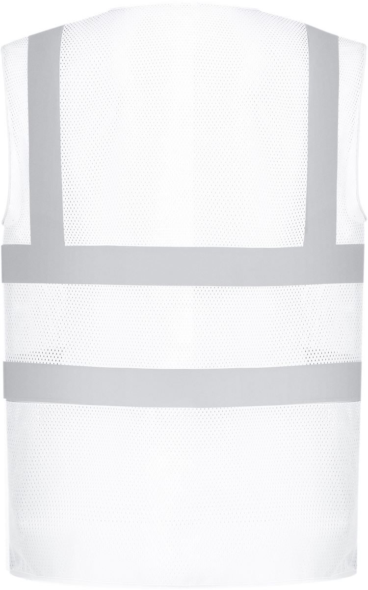 HVW 120 | Hi-Vis Mesh Warnweste (white)