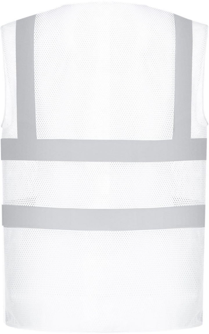 HVW 120 | Hi-Vis Mesh Warnweste (white)