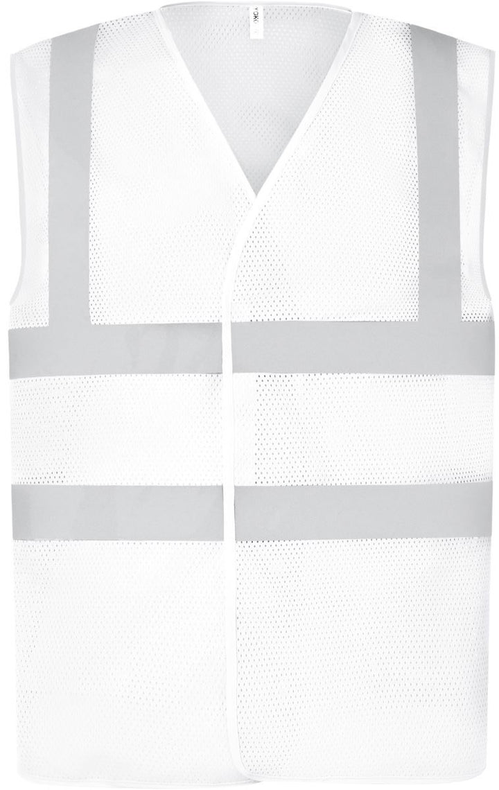 HVW 120 | Hi-Vis Mesh Warnweste (white)