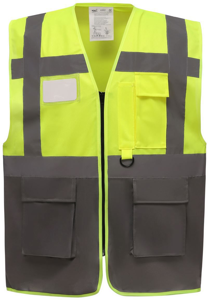 HVW 801 | Hi-Vis Multifunktionsweste (grey)