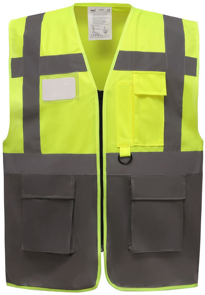 HVW 801 | Hi-Vis Multifunktionsweste (grey)