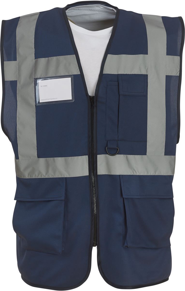 HVW 801 | Hi-Vis Multifunktionsweste (navy)