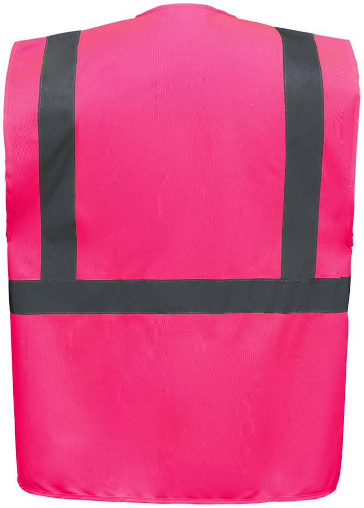 HVW 801 | Hi-Vis Multifunktionsweste (pink)