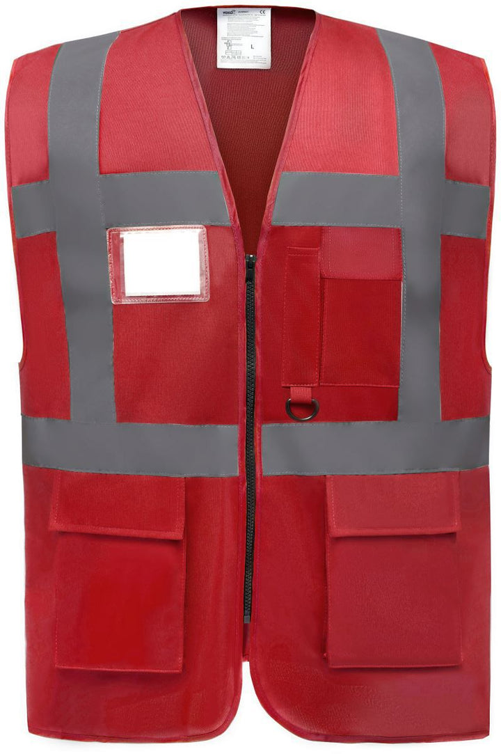 HVW 801 | Hi-Vis Multifunktionsweste (red)
