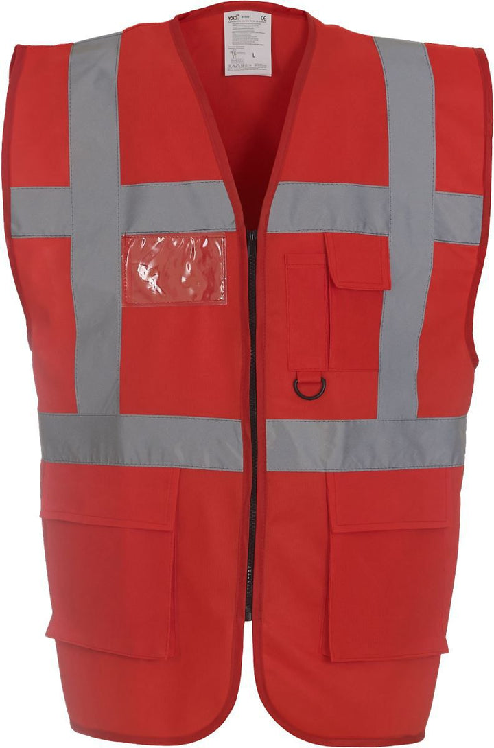 HVW 801 | Hi-Vis Multifunktionsweste (red)