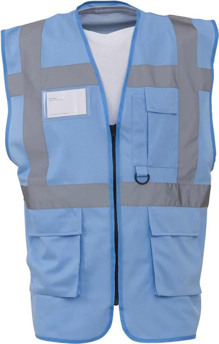 HVW 801 | Hi-Vis Multifunktionsweste (sky blue)
