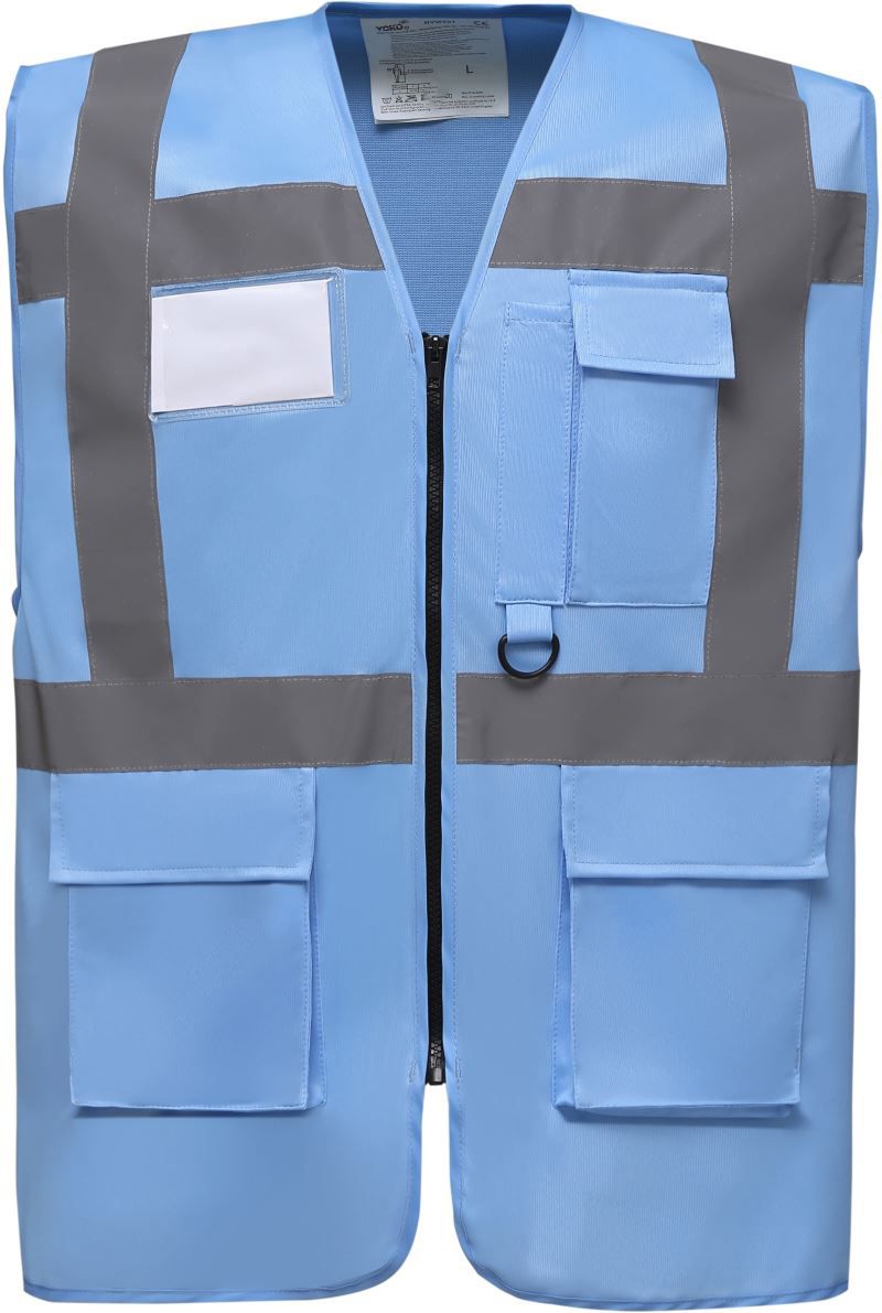 HVW 801 | Hi-Vis Multifunktionsweste (sky blue)