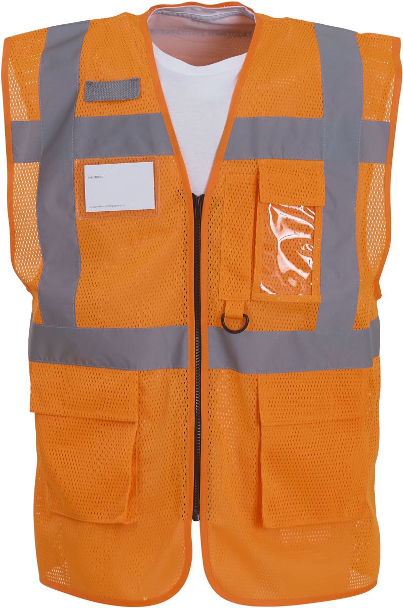 HVW 820 | Hi-Vis Mesh Warnweste (hi vis orange)