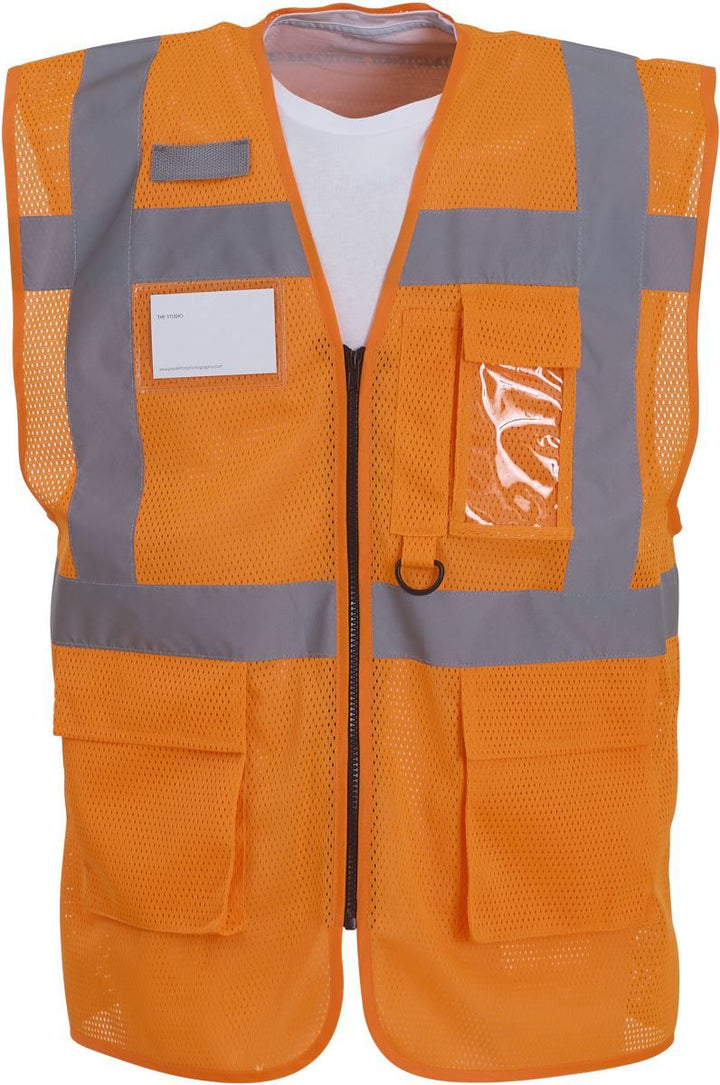 HVW 820 | Hi-Vis Mesh Warnweste (hi vis orange)